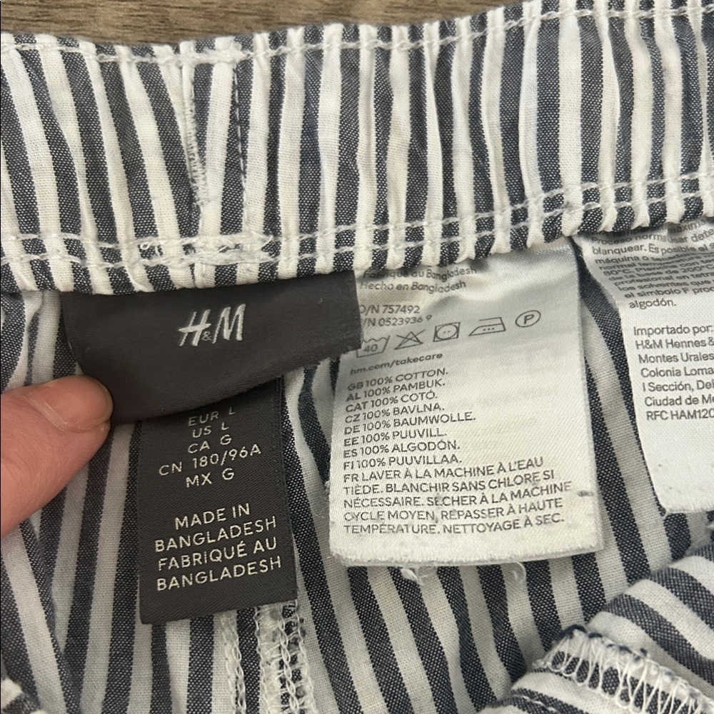 Striped Grey and White PJ/house Pants - Picture 5 of 6